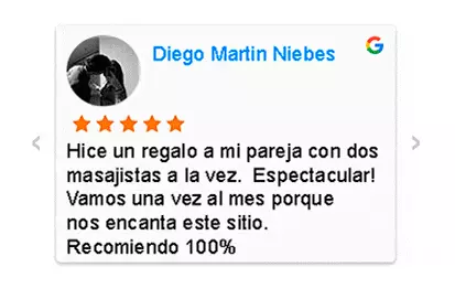 Reseñas en Google de Prive SPAce Masajes Eroticos Madrid